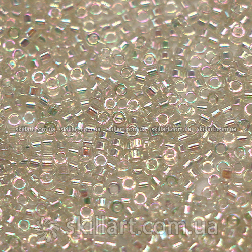 Бисер DB-109 Miyuki Delica Beads 11/0 (прозрачный радужный)